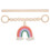 1 Set Holzperlen Vorhangband Mit Regenbogenquaste 7