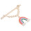 1 Set Holzperlen Vorhangband Mit Regenbogenquaste 3