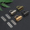 4Pcs Die Casting Padlock Suitcase Locks Assorted Color Durable Fashion 5