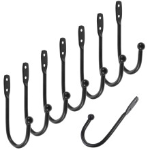 10 Wandhaken Kleiderhaken Metall Mit