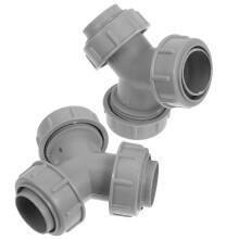 2Stück Y-förmiger Ablaufrohr-Adapter 3- PVC für Geschirrspüler