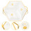 1 Set Geteilter Teller Snack Teller Dessert Tablett 3