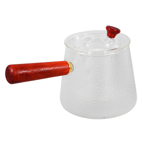 Transparenter Teekessel Mit Holzgriff Für Tee 2