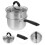 Bratentopf Nudelsuppentopf Silber 10