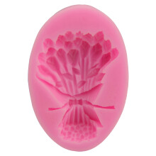 Blumenstrauß Silikonform Für Kuchen Marzipan Mousse (Pink)
