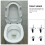 Raindrops Für Toilettenzubehör Abdeckung Sitzschrauben 10