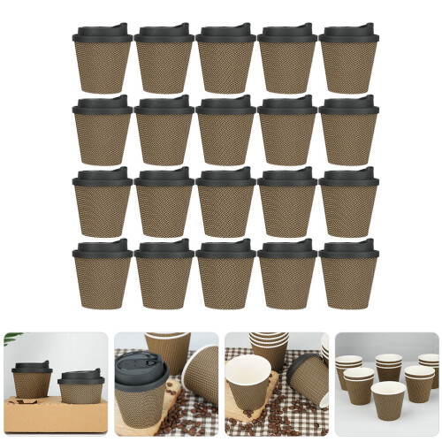 1 Set Papier Kaffeebecher Einweg 2