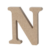 Holz Alphabet Buchstabe Plakette Wand Wohnzimmer Büro Party N