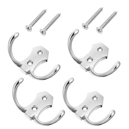 4 Moderne Haken Möbel Robuste Kleiderbügel Silber