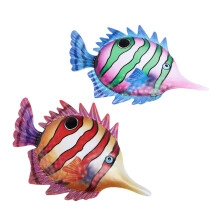 2 Kreative Fischform Wanddekoration Kunsthandwerk