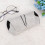 Ledernes Sonnenbrillenetui Modisches Design Grau 7