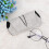 Ledernes Sonnenbrillenetui Modisches Design Grau 11