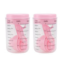14 2 Set Kunststoff Messlöffel Messbecher Zum Backen Pink