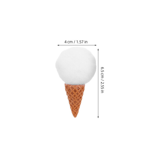4Stk Wollfilz Eiswaffel Bastelmaterial Für Kinder 1