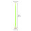 Nylon Drumsticks Licht Paar 16,5X1,4X1,4In 10
