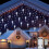 9m/300 LED Icicle Lights , White Fairy Twinkle Lights - IP44 Waterproof/Remote Control/8 Modes/Memory/Timer 1