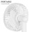 1Ventilateur Main Portable ABS Silencieux Pour Bureau 8
