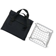 Ensemble Grille Camp Pliable Acier Inoxydable Pour Barbecue
