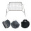 Ensemble Grille Camp Pliable Acier Inoxydable Pour Barbecue 5