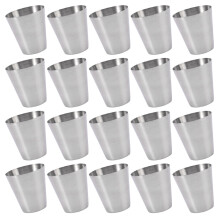 80 Unidades De Aço Inoxidável Reutilizável Para Café E Vinho