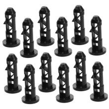 Garbage Can Lid Locks 12 Pieces Secure Latches For Trash Can Locking Universal Fit For Most Trash Cans