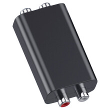 Car Audio Ground Loop Noise Isolator Black ABS Signal Noise Filter