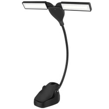 Led Lampe Clip Abs Schwarz Für Musikübung 1 Stk 17,7x9,8x2,8 Zoll