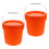 Masteelf 2 Farbeimer Dispenser Mini Aufbewahrung Reise Orange 11