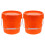 Masteelf 2 Farbeimer Dispenser Mini Aufbewahrung Reise Orange 5