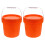 Masteelf 2 Farbeimer Dispenser Mini Aufbewahrung Reise Orange 9