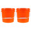 Masteelf 2 Farbeimer Dispenser Mini Aufbewahrung Reise Orange 7