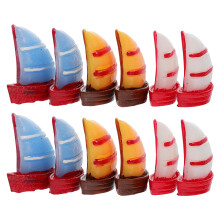15Realistische Mini Segelboote Resin Für Zimmerpflanzen