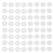 1000 Transparente Kunststoff Druckknöpfe 10 Mm Zum Scrapbooking