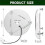 Round LED Ceiling Fan Light 120V 18W 3 Color Temperature Dimmable Retrofits Board Panel 4