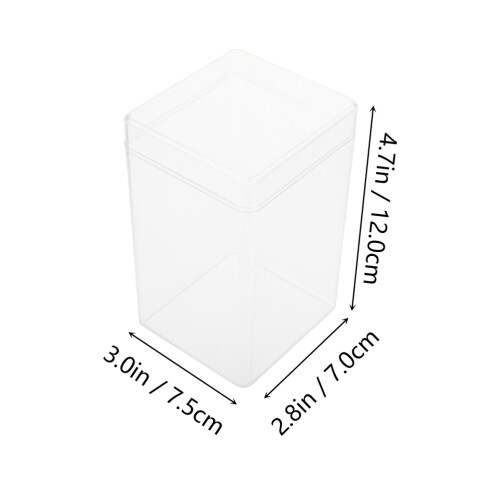 6Stk Transparente Display Cases Für Figurinen Sammelbehälter 1