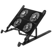 1 Set Laptop Kühlpad Mit Verstellbarem Ständer Und Lüfter Für Notebook