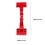 Worgeous 2 . Schild Pop Werbeordner 18x6x5 Cm Rot 9