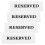 4Stk Reserved Schild Acryl Stehschild Für Hochzeit 9