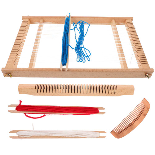 Handgefertigter Kleiner Webstuhl Holz Für Manuelle Handweberei 1
