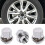 20pcs Car Lug Nuts Aluminum Alloy Silver Replacement For 9
