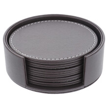 Heat Insulation Cup Pad Round Coasters Coffee Pvc 1 Set