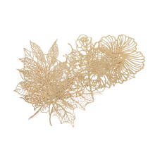 Hollow Lace Papier Scrapbook Decoratie Goud 10 Stks