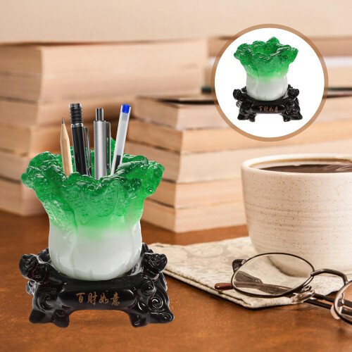 Decoratieve Resin Pennenhouder Met Multifunctioneel Gebruik 2