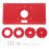 1Set Duurzaam Rood Aluminium Gravure Machine Insert Bord Home DIY 1