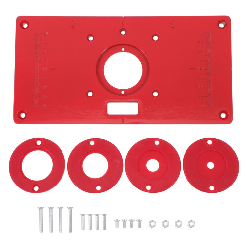 1Set Duurzaam Rood Aluminium Gravure Machine Insert Bord Home DIY