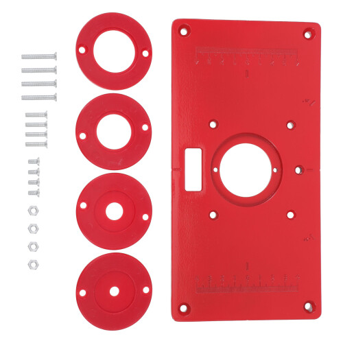 1Set Duurzaam Rood Aluminium Gravure Machine Insert Bord Home DIY 2