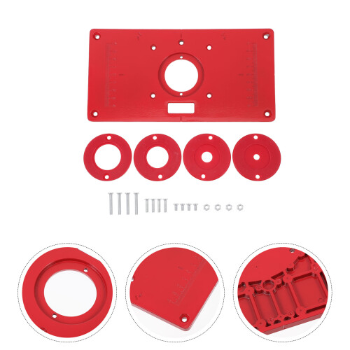 1Set Duurzaam Rood Aluminium Gravure Machine Insert Bord Home DIY 1