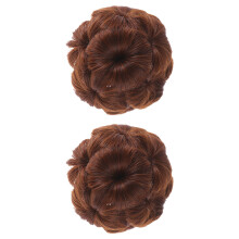 2 Unidades Presilhas Flor Coque Extensão ( )