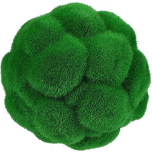 1 Bola De Grama De Artificial Verde 12 Cm Para Decoração