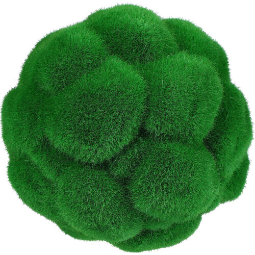 1 Bola De Grama De Artificial Verde 12 Cm Para Decoração